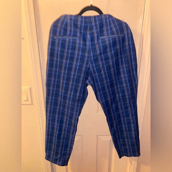 High Rise Plaid Cropped Mod Pants - Picture 2 of 4